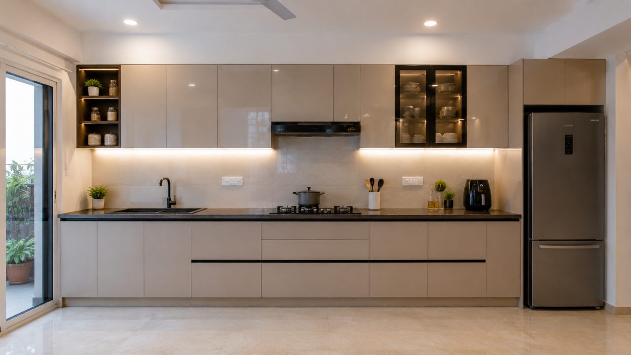 Premium Straight Line Modular Kitchen