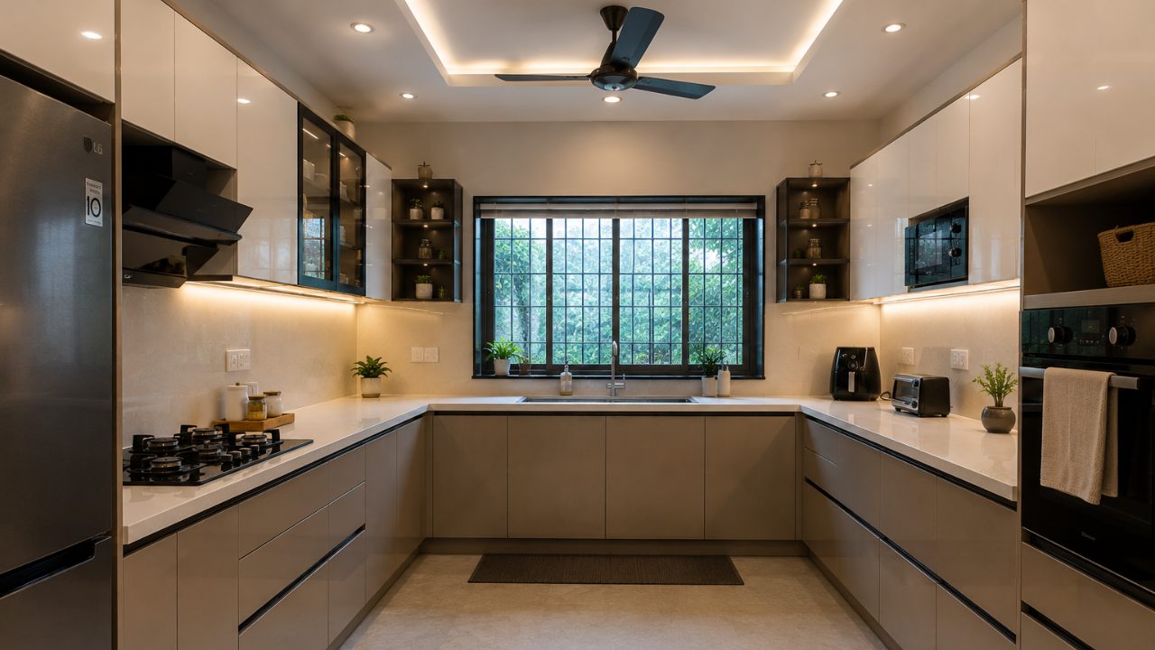Premium U-Shaped Modular Kitchen